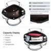 image:imageLOVEVOOK Purse for Women Crossbody Dome Satchel Handbag with Double ZipBlackBeige