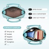 image:imageLOVEVOOK Purse for Women Crossbody Dome Satchel Handbag with Double ZipBluegreen