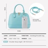 image:imageLOVEVOOK Purse for Women Crossbody Dome Satchel Handbag with Double ZipBluegreen