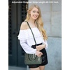 image:imageLOVEVOOK Purse for Women Crossbody Dome Satchel Handbag with Double ZipFlowergreen