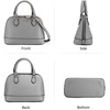image:imageLOVEVOOK Purse for Women Crossbody Dome Satchel Handbag with Double ZipGrey