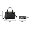 image:imageLOVEVOOK Purse for Women Crossbody Dome Satchel Handbag with Double ZipLargeblack