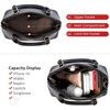 image:imageLOVEVOOK Purse for Women Crossbody Dome Satchel Handbag with Double ZipLargeblack