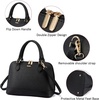 image:imageLOVEVOOK Purse for Women Crossbody Dome Satchel Handbag with Double ZipLargeblack