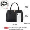 image:imageLOVEVOOK Purse for Women Crossbody Dome Satchel Handbag with Double ZipLargeblack