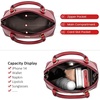 image:imageLOVEVOOK Purse for Women Crossbody Dome Satchel Handbag with Double ZipLargered