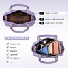 image:imageLOVEVOOK Purse for Women Crossbody Dome Satchel Handbag with Double ZipLight Purple