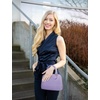 image:imageLOVEVOOK Purse for Women Crossbody Dome Satchel Handbag with Double ZipLight Purple