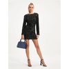 image:imageLOVEVOOK Purse for Women Crossbody Dome Satchel Handbag with Double ZipNavy Blue