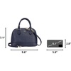 image:imageLOVEVOOK Purse for Women Crossbody Dome Satchel Handbag with Double ZipNavy Blue