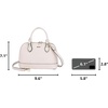 image:imageLOVEVOOK Purse for Women Crossbody Dome Satchel Handbag with Double ZipPink