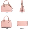 image:imageLOVEVOOK Purse for Women Crossbody Dome Satchel Handbag with Double ZipPink