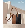 image:imageLOVEVOOK Purse for Women Vintage Leather Shoulder Handbag Small Ladies Satchel Tote Purse Top Handle Crossbody Bag for WorkBrownembossed