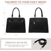 image:imageLOVEVOOK Purses and Handbags for Women Tote Shoulder Bag Satchel Purse and PU Leather Top Handle for ladiesBlack