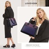 image:imageLOVEVOOK Purses and Handbags for Women Tote Shoulder Bag Satchel Purse and PU Leather Top Handle for ladiesBlackpurpleblue