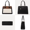 image:imageLOVEVOOK Purses and Handbags for Women Tote Shoulder Bag Satchel Purse and PU Leather Top Handle for ladiesBlackwhitebrown