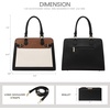 image:imageLOVEVOOK Purses and Handbags for Women Tote Shoulder Bag Satchel Purse and PU Leather Top Handle for ladiesBlackwhitebrown