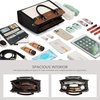 image:imageLOVEVOOK Purses and Handbags for Women Tote Shoulder Bag Satchel Purse and PU Leather Top Handle for ladiesBlackwhitebrown