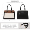 image:imageLOVEVOOK Purses and Handbags for Women Tote Shoulder Bag Satchel Purse and PU Leather Top Handle for ladiesBlackwhitebrowns
