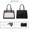 image:imageLOVEVOOK Purses and Handbags for Women Tote Shoulder Bag Satchel Purse and PU Leather Top Handle for ladiesBlackwhitegrey