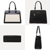 image:imageLOVEVOOK Purses and Handbags for Women Tote Shoulder Bag Satchel Purse and PU Leather Top Handle for ladiesBlackwhitegrey