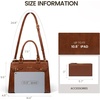 image:imageLOVEVOOK Purses and Handbags for Women Tote Shoulder Bag Satchel Purse and PU Leather Top Handle for ladiesBrown
