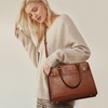 image:imageLOVEVOOK Purses and Handbags for Women Tote Shoulder Bag Satchel Purse and PU Leather Top Handle for ladiesBrown
