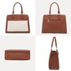 image:imageLOVEVOOK Purses and Handbags for Women Tote Shoulder Bag Satchel Purse and PU Leather Top Handle for ladiesBrownwhite