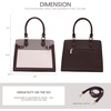 image:imageLOVEVOOK Purses and Handbags for Women Tote Shoulder Bag Satchel Purse and PU Leather Top Handle for ladiesCoffeelight Purplepinkish Whites