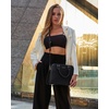 image:imageLOVEVOOK Purses and Handbags for Women VintageStyle Leather Top Handle Shoulder Bag Satchel Tote Crossbody Purse for LadiesBlack