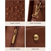 image:imageLOVEVOOK Purses and Handbags for Women VintageStyle Leather Top Handle Shoulder Bag Satchel Tote Crossbody Purse for LadiesBrown