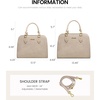 image:imageLOVEVOOK Purses and Handbags for Women VintageStyle Leather Top Handle Shoulder Bag Satchel Tote Crossbody Purse for LadiesTaupe