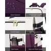 image:imageLOVEVOOK Travel Backpack for Women TSA Carry On Backpack Flight Approved Luggage 40L Water Resistant Personal Item Daypack Large Weekender Bag fit 17 inch Laptop with 3 Cubes BeigeblackbrownBeigedark Purpleblack