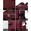 image:imageLOVEVOOK Travel Backpack for Women TSA Carry On Backpack Flight Approved Luggage 40L Water Resistant Personal Item Daypack Large Weekender Bag fit 17 inch Laptop with 3 Cubes BeigeblackbrownClaretblackdark