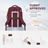 image:imageLOVEVOOK Travel Backpack for Women TSA Carry On Backpack Flight Approved Luggage 40L Water Resistant Personal Item Daypack Large Weekender Bag fit 17 inch Laptop with 3 Cubes BeigeblackbrownClaretblackdark