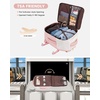 image:imageLOVEVOOK Travel Backpack for Women TSA Carry On Backpack Flight Approved Luggage 40L Water Resistant Personal Item Daypack Large Weekender Bag fit 17 inch Laptop with 3 Cubes BeigeblackbrownBeigepink