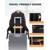image:imageLOVEVOOK Travel Backpack for Women TSA Carry On Backpack Flight Approved Luggage 40L Water Resistant Personal Item Daypack Large Weekender Bag fit 17 inch Laptop with 3 Cubes BeigeblackbrownBlackbrown