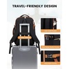 image:imageLOVEVOOK Travel Backpack for Women TSA Carry On Backpack Flight Approved Luggage 40L Water Resistant Personal Item Daypack Large Weekender Bag fit 17 inch Laptop with 3 Cubes BeigeblackbrownBlackbrown
