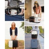 image:imageLOVEVOOK Travel Backpack for Women TSA Carry On Backpack Flight Approved Luggage 40L Water Resistant Personal Item Daypack Large Weekender Bag fit 17 inch Laptop with 3 Cubes BeigeblackbrownBeigeblackbrown