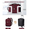 image:imageLOVEVOOK Travel Backpack for Women TSA Carry On Backpack Flight Approved Luggage 40L Water Resistant Personal Item Daypack Large Weekender Bag fit 17 inch Laptop with 3 Cubes BeigeblackbrownClaretblackdark
