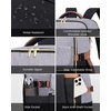 image:imageLOVEVOOK Travel Backpack for Women TSA Carry On Backpack Flight Approved Luggage 40L Water Resistant Personal Item Daypack Large Weekender Bag fit 17 inch Laptop with 3 Cubes BeigeblackbrownGreyblackbrown