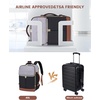 image:imageLOVEVOOK Travel Backpack for Women TSA Carry On Backpack Flight Approved Luggage 40L Water Resistant Personal Item Daypack Large Weekender Bag fit 17 inch Laptop with 3 Cubes BeigeblackbrownGreyblackbrown