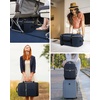 image:imageLOVEVOOK Travel Backpack for Women TSA Carry On Backpack Flight Approved Luggage 40L Water Resistant Personal Item Daypack Large Weekender Bag fit 17 inch Laptop with 3 Cubes BeigeblackbrownDark Blue