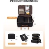 image:imageLOVEVOOK Travel Backpack for Women TSA Carry On Backpack Flight Approved Luggage 40L Water Resistant Personal Item Daypack Large Weekender Bag fit 17 inch Laptop with 3 Cubes BeigeblackbrownBlackbrown