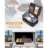 image:imageLOVEVOOK Travel Backpack for Women TSA Carry On Backpack Flight Approved Luggage 40L Water Resistant Personal Item Daypack Large Weekender Bag fit 17 inch Laptop with 3 Cubes BeigeblackbrownBlackbrown