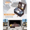 image:imageLOVEVOOK Travel Backpack for Women TSA Carry On Backpack Flight Approved Luggage 40L Water Resistant Personal Item Daypack Large Weekender Bag fit 17 inch Laptop with 3 Cubes BeigeblackbrownBlackbrown