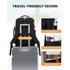 image:imageLOVEVOOK Travel Backpack for Women TSA Carry On Backpack Flight Approved Luggage 40L Water Resistant Personal Item Daypack Large Weekender Bag fit 17 inch Laptop with 3 Cubes BeigeblackbrownBeigeblackbrown