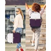 image:imageLOVEVOOK Travel Backpack for Women TSA Carry On Backpack Flight Approved Luggage 40L Water Resistant Personal Item Daypack Large Weekender Bag fit 17 inch Laptop with 3 Cubes BeigeblackbrownBeigedark Purpleblack