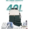 image:imageLOVEVOOK Travel Backpack for Women TSA Carry On Backpack Flight Approved Luggage 40L Water Resistant Personal Item Daypack Large Weekender Bag fit 17 inch Laptop with 3 Cubes BeigeblackbrownBeigegreenblack