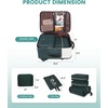 image:imageLOVEVOOK Travel Backpack for Women TSA Carry On Backpack Flight Approved Luggage 40L Water Resistant Personal Item Daypack Large Weekender Bag fit 17 inch Laptop with 3 Cubes BeigeblackbrownBeigegreenblack